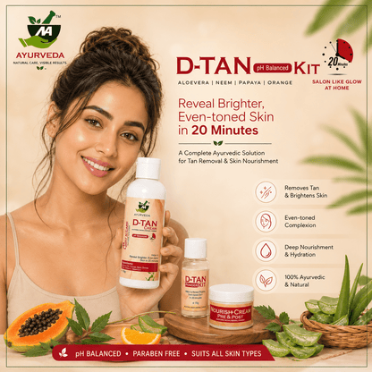 D - TAN KIT (ALOEVERA NEEM PAPAYA ORANGE) - Natural Ayurveda