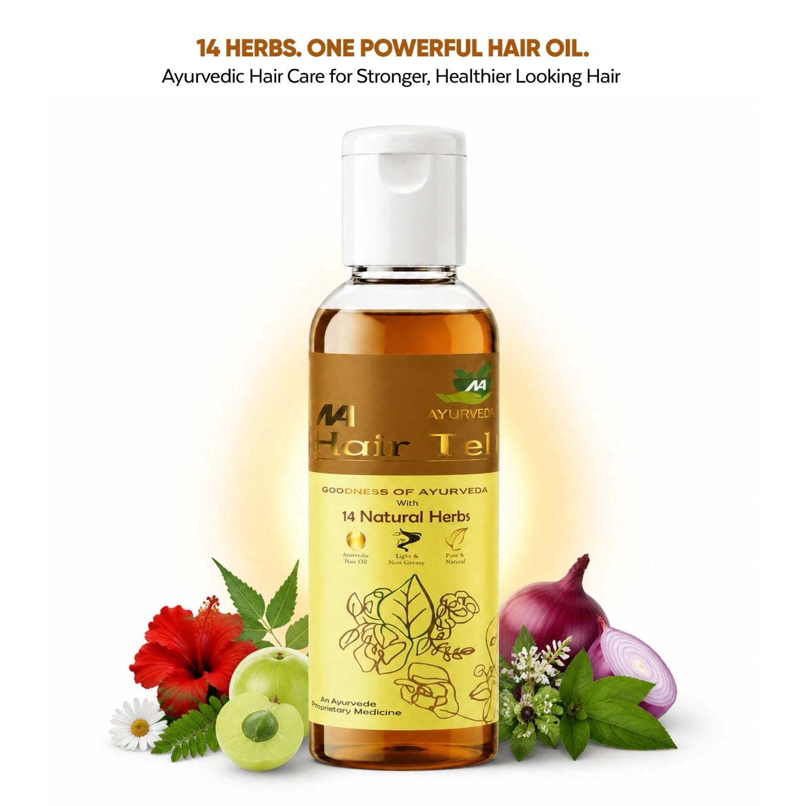 HAIR CARE OIL GOODNESSS OF AYURVEDA WITH 14 NATURAL HERBS - Natural Ayurveda