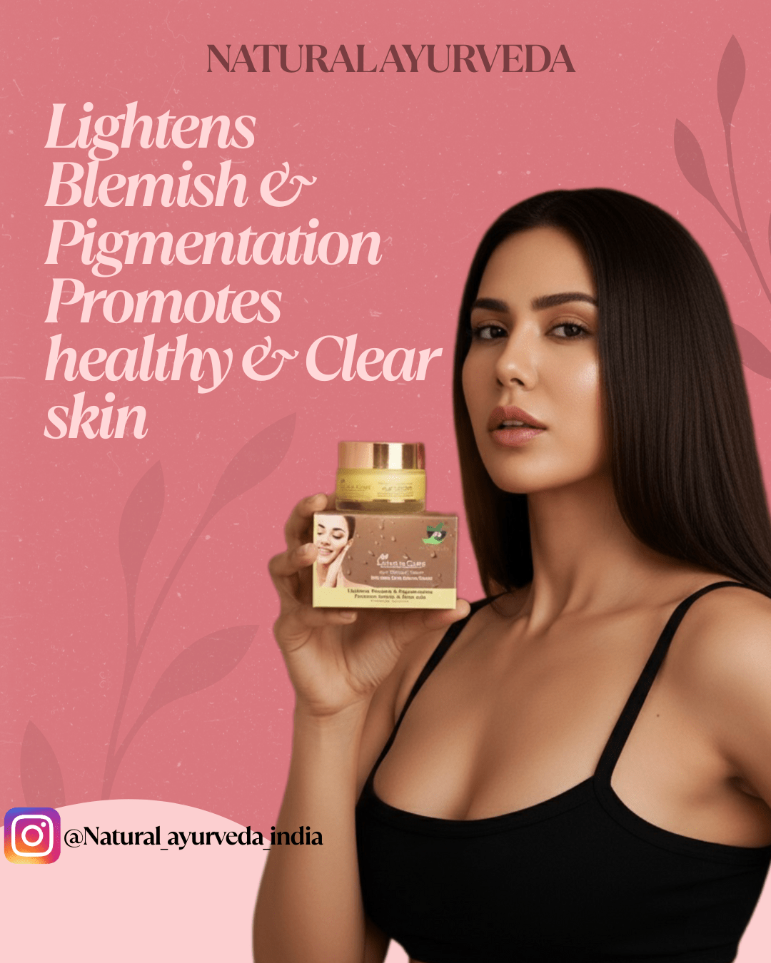 Light N Care Anti Blemish Cream – Ayurvedic Formula with Green Tea & Aloe Vera Extract (50g) - Natural Ayurveda