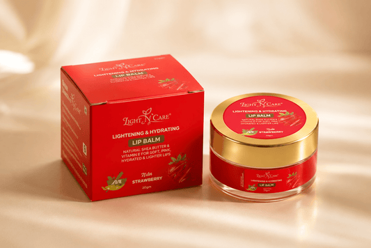 🌸 Light N Care – Lightening & Hydrating Lip Balm (Strawberry) 🍓 - Natural Ayurveda